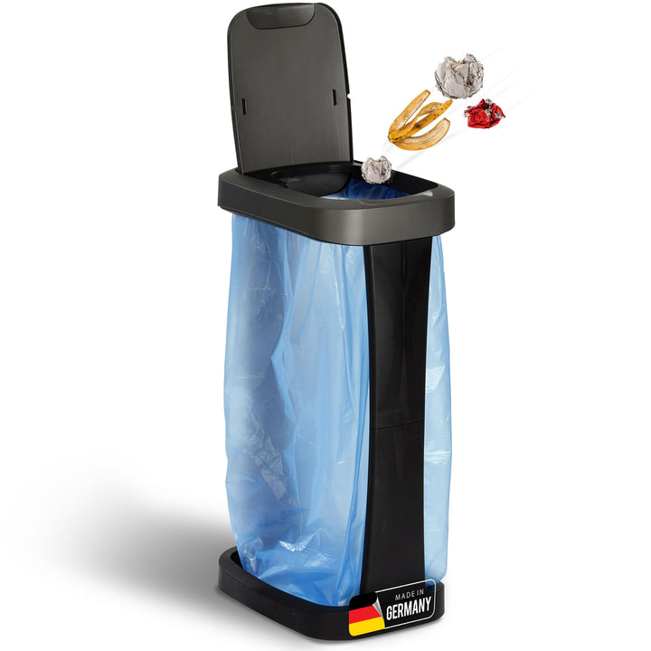 Novaliv Müllsackständer mit Deckel für 70L-120L Müllsäcke, extra Robust & Fester Stand Outdoor geeig