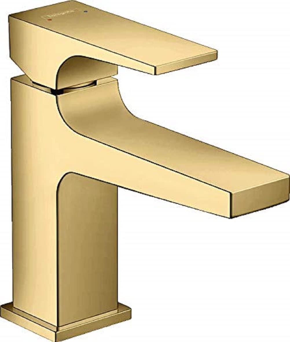 hansgrohe Wasserhahn Metropol, wassersparende Armatur mit langem Auslauf 127mm und Höhe 100mm mit Pu