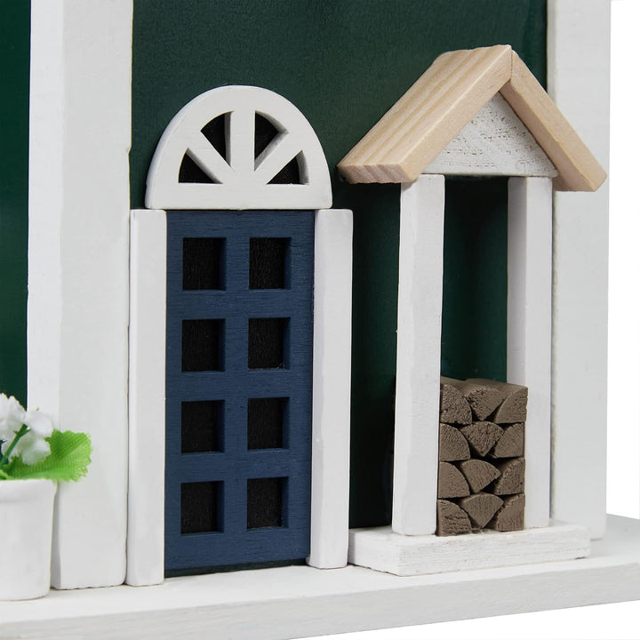 Relaxdays Vogelhaus, Nistkasten für Wildvögel, zum Aufhängen, HBT 25,5 x 18,5 x 18,5 cm, Vogelvilla