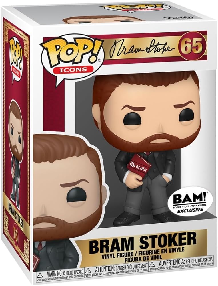Funko Exclusive Bram Stoker with Book Icon Pop! Vinyl