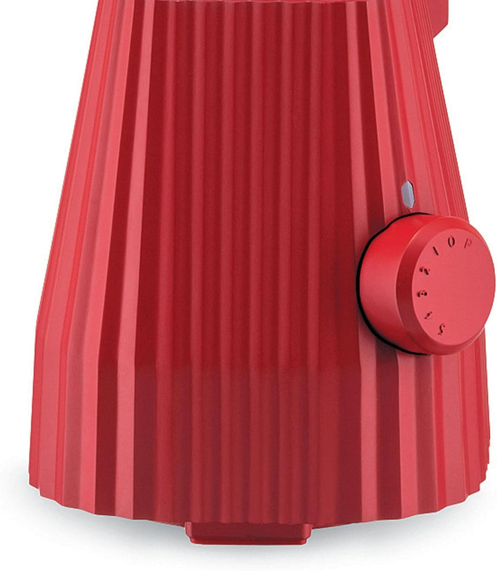 Alessi Plissé MDL09 R - Standmixer mit Abgestufter Karaffe, Thermoplastisches Harz, Europäischer Ste