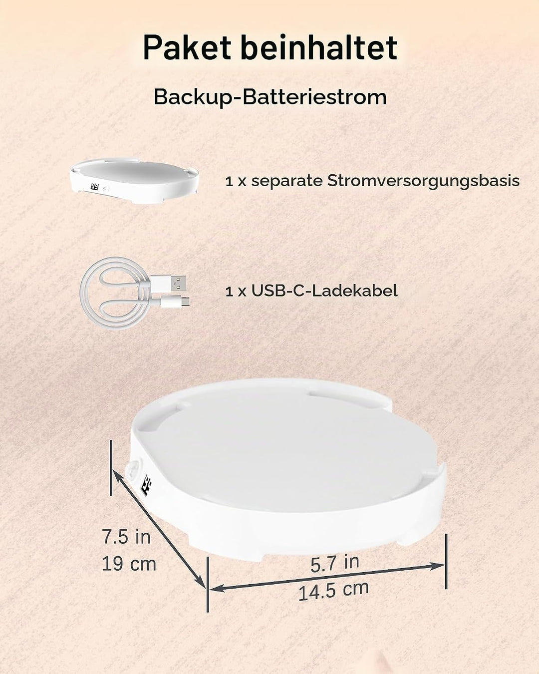 HAPUP Katzenbrunnen Batteriebetriebene Basis Katzenbrunnen Kabellos Verbesserte Separate Basis Ersat