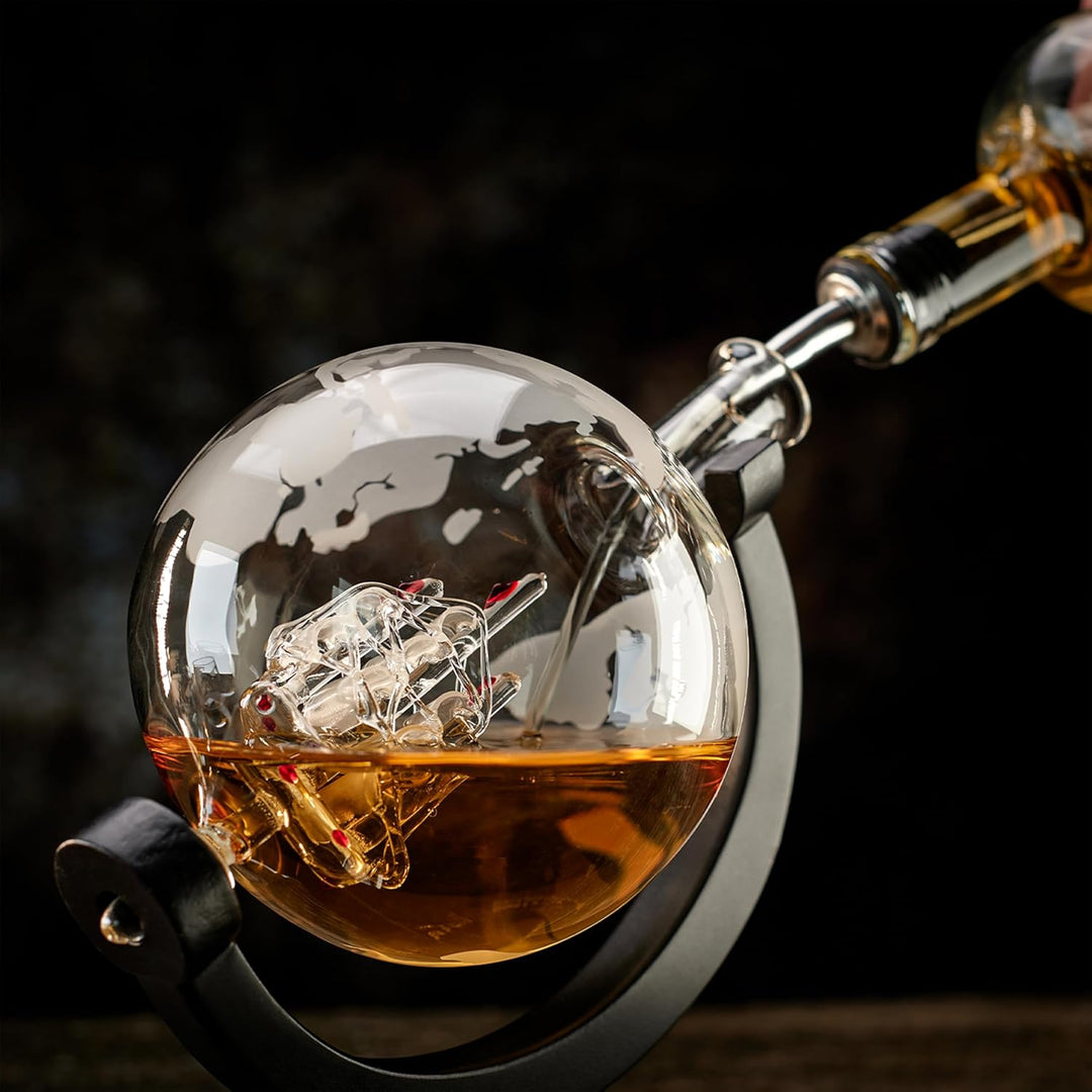 WHISISKEY Whisky Karaffe Set - Whiskey Geschenkset - Geschenke für Männer - Männergeschenke Geschenk