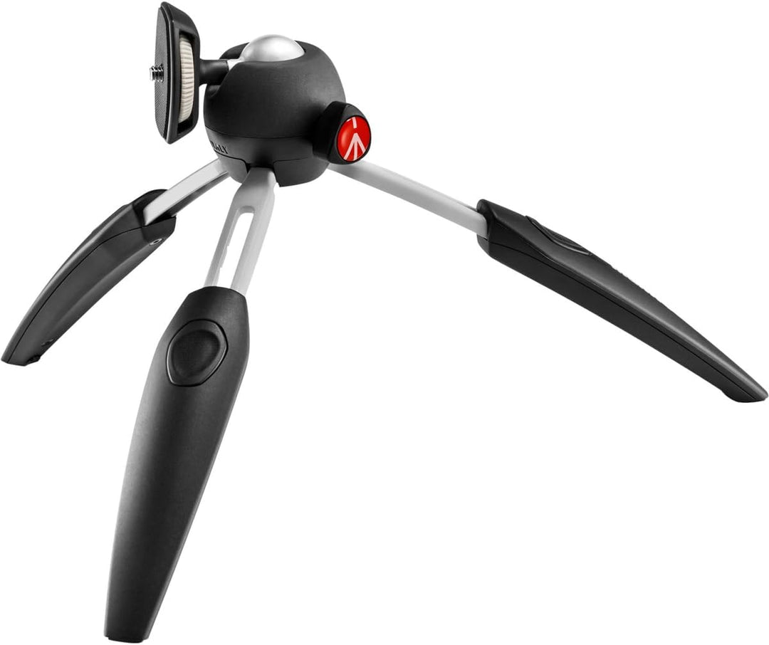Manfrotto MTPIXIEVO-BK, PIXI EVO 2-Segment Mini-Stativ für spiegellose Kameras, kompakte Systemkamer