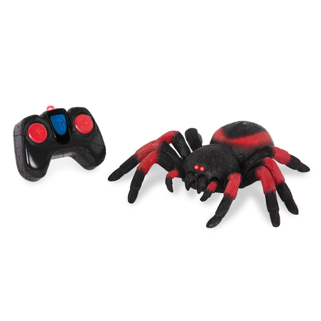 Terra Ferngesteuerte Spinne Rot – RC Vogelspinne mit leuchtenden LED Augen und Fernbedienung – Taran