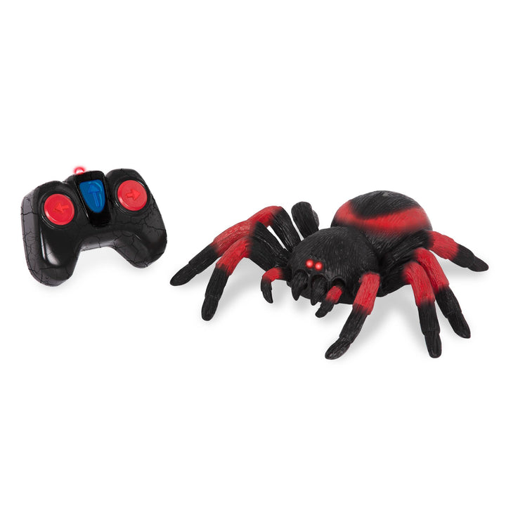 Terra Ferngesteuerte Spinne Rot – RC Vogelspinne mit leuchtenden LED Augen und Fernbedienung – Taran