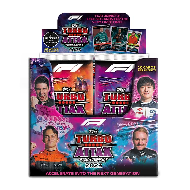 Topps Turbo Attax Formula 1 2023, Trading Cards - Display Box (Display Box), Display Box