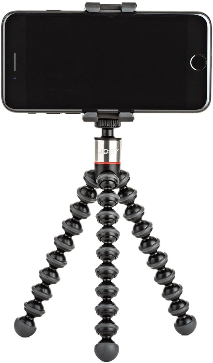 JOBY JB01491-0WW GripTight ONE + GP Stativ Universal-Handy-Halter + GorillaPod Flexi-Stativ (geeigne