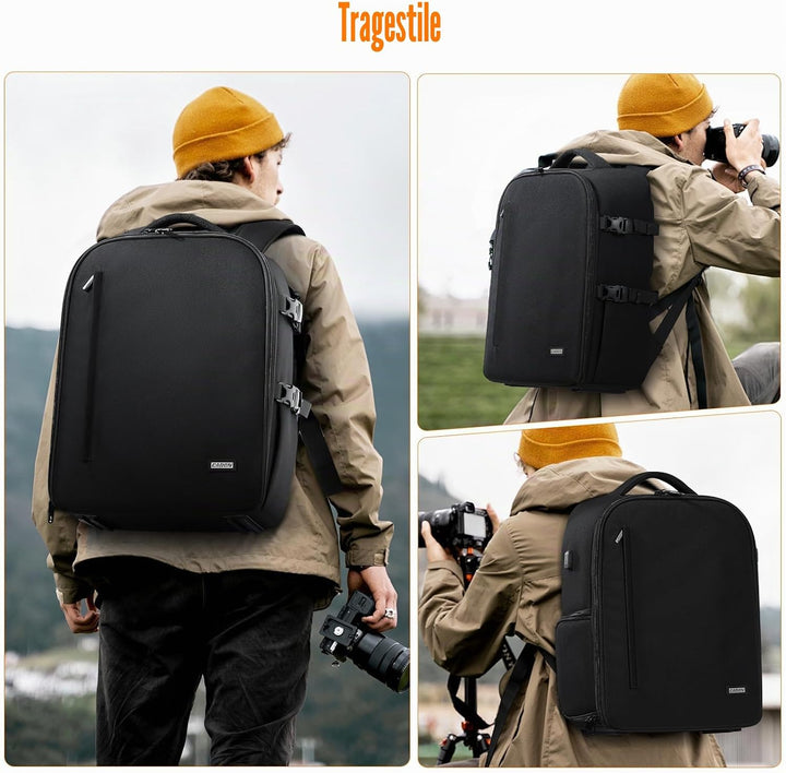 CADeN Professional Trolley Large Camera Backpack Bag for DSLR/SLR Mirrorless Camera Waterproof, Came