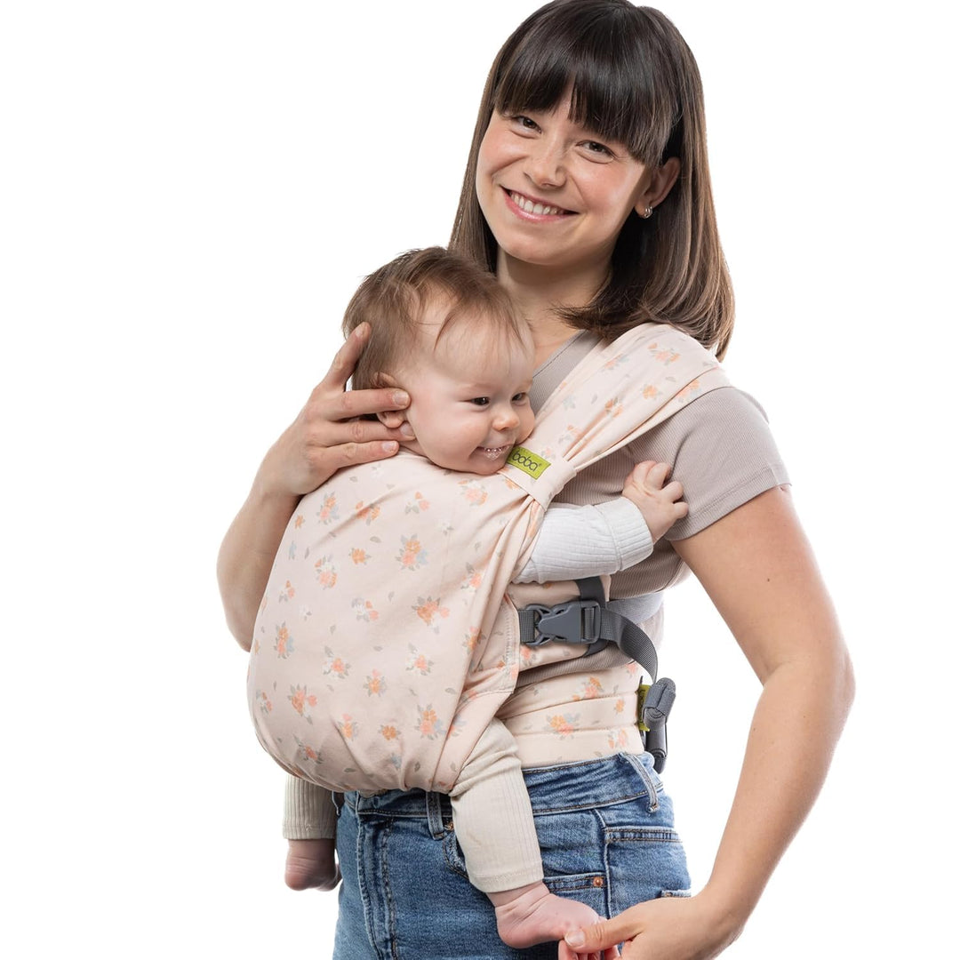 Boba Bliss Babytrage Neugeborene ab Geburt bis 15 kg - 2-in-1 Baby Carrier &amp; Baby Tragetuch Ohne Bin