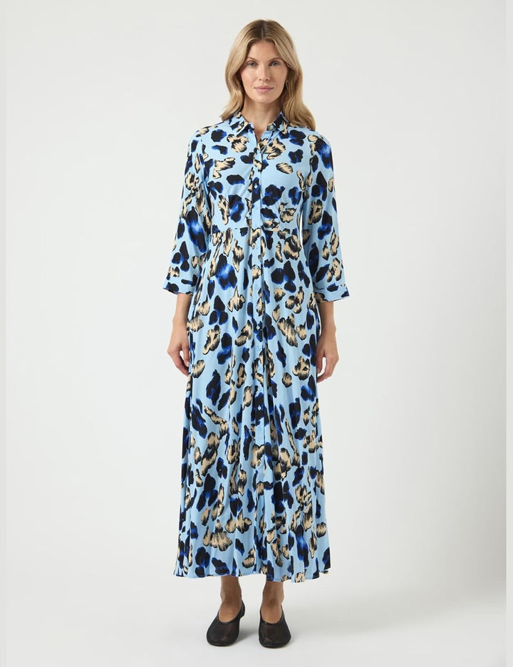 YAS Female Kleid YASSAVANNA | Dress XS Clear Sky/Aop:liro Print, XS Clear Sky/Aop:liro Print
