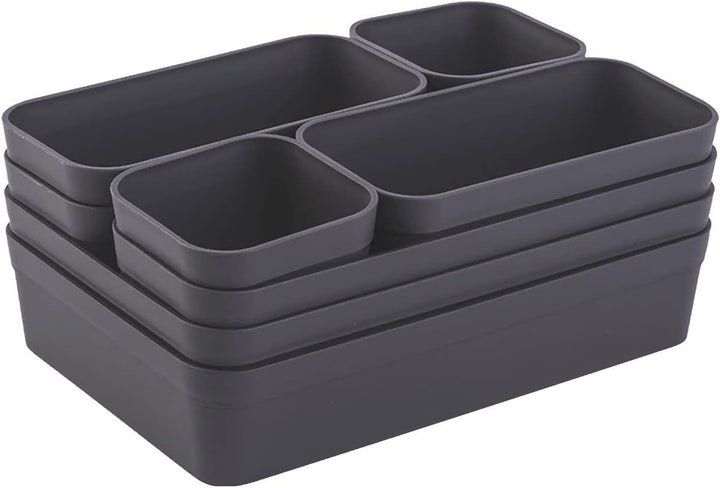 1x Schubladen-Organizer Set Aufbewahrungs-Box Einteiler Trenn-System verstellbar Utensilien Stauraum