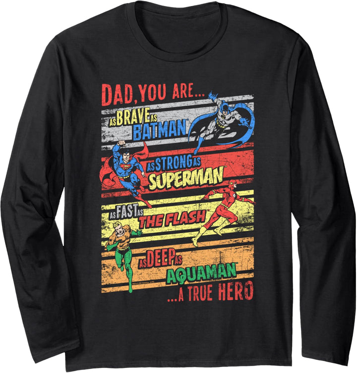 Justice League A True Hero Langarmshirt