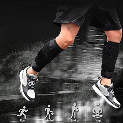 Yosoo Knöchelgewichte, Knöchelbeingewichte, Verstellbarer Gewichtsgurt Für Fitness, Bewegung, Gehen,