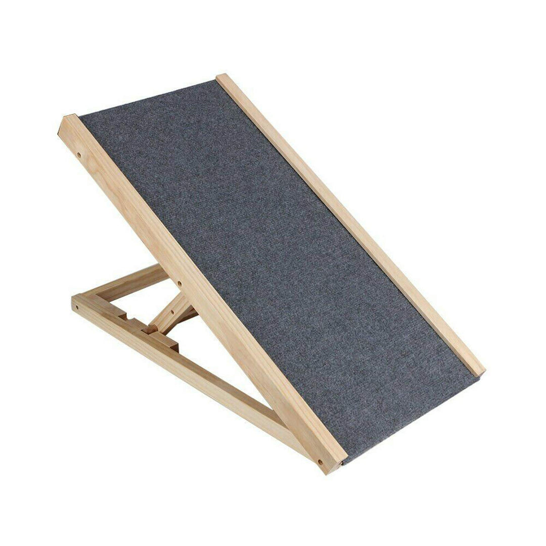 DayPlus Hunderampe, Hunderampe für Auto Bett Sofa, Auto Rampe für Hund, Anti-Rutsch Teppich, Haustie