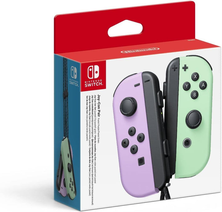 Nintendo Switch-Konsole Neon-Rot/Neon-Blau & er-Set Pastell-Lila/Pastell-Grün, Neon-Rot/Neon-Blau Bu