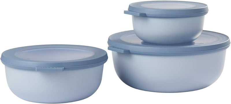 set cirqula rond 3-delig (350+750+1250) - nordic blue Nordic Blue Set 3-teilig (350, 750, 1250 ml)