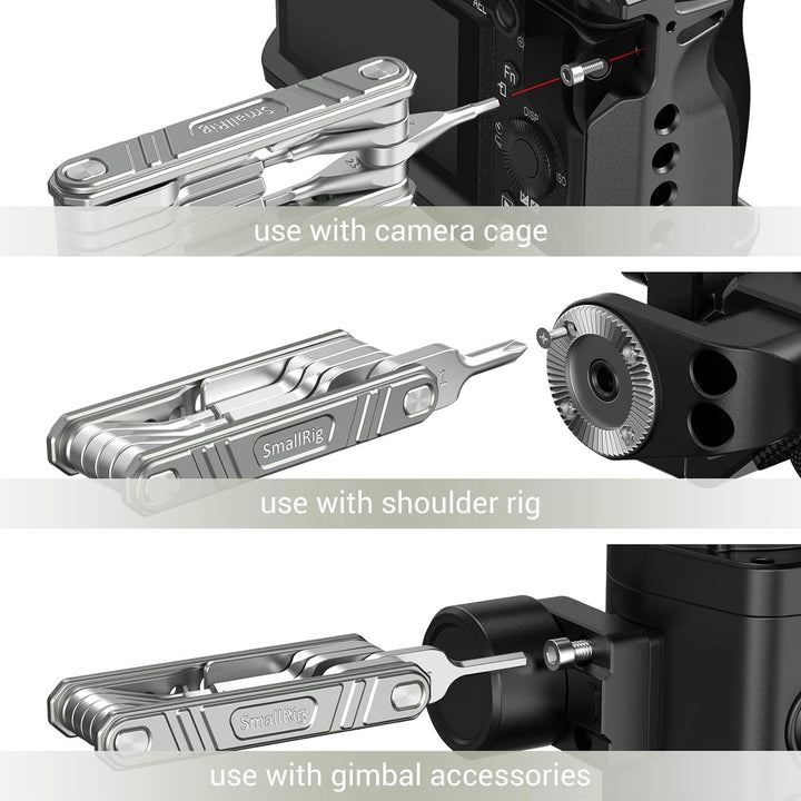 SMALLRIG 9 in 1 Faltwerkzeugset Multifuncitonal Tool Kit für Videografen - TC2713