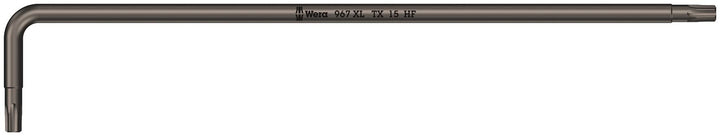 Wera 05024454001 967 XL HF TORX® Winkelschlüssel mit Haltefunktion, lang, TX 15 x 123 mm, TX 15