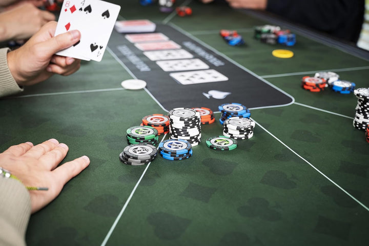Engelhart - 320996 – Pokermatte grün – rutschfeste Spielfläche 180 cm x 90 cm – Dicke: 3 mm – Bedruc