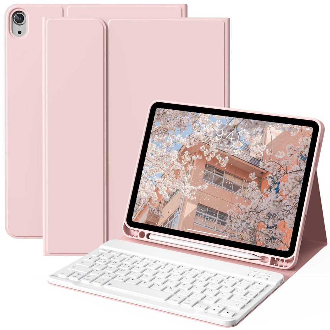Hülle mit Tastatur für iPad Air 11 Zoll M3/M2 (2025/2024), iPad Air 5./4. Generation (2022/2020) 10,