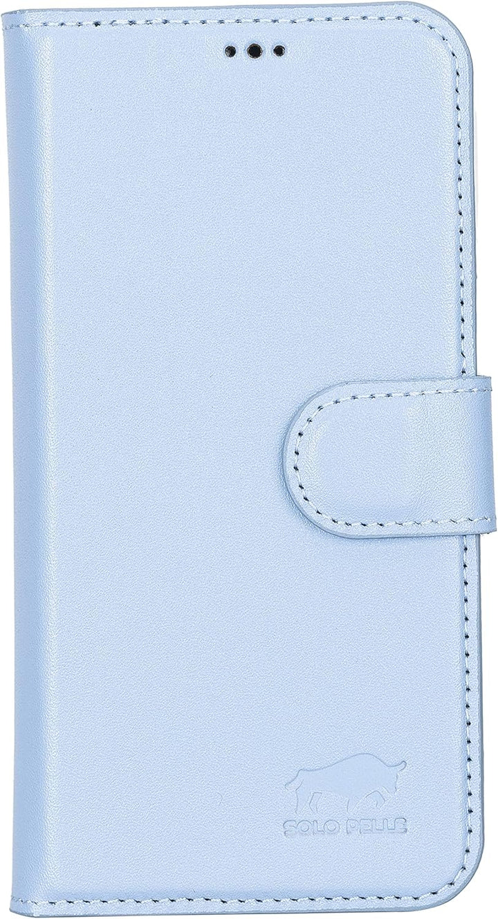 Solo Pelle Lederhülle kompatibel für iPhone 13 Pro in 6.1 Zoll abnehmbare Hülle (2in1) inkl. Kartenf