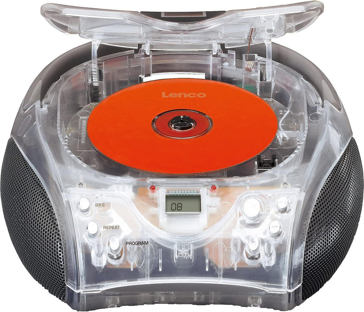 Lenco SCD-24 - CD-Player für Kinder - CD-Radio - Stereoanlage - Boombox - UKW Radiotuner - Titel Spe