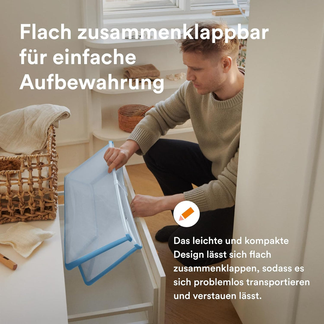 Stokke Flexi Bath (Ocean Blue) mit Newborn Support - Robust & einfach zu verstauen - Bequem für zuha
