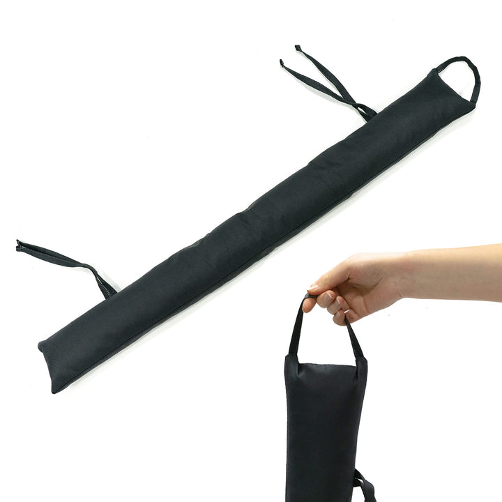 Bruni Windschlong – extra Schwerer Zugluftstopper für Türen bis zu 90 cm und Fenster, waschbar, Abri