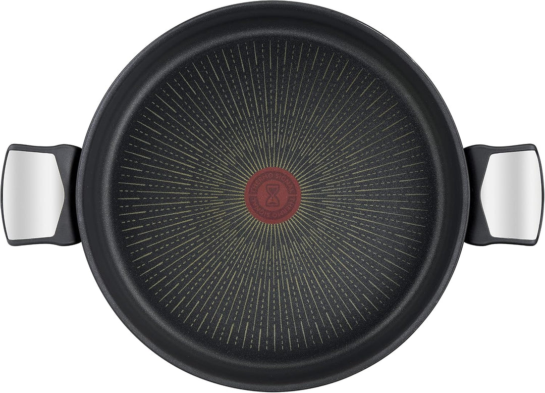 Tefal Unlimited On Schmorpfanne, 28 cm, kratzfest, Antihaftbeschichtung, Thermo-Signal™, Schmoren, S