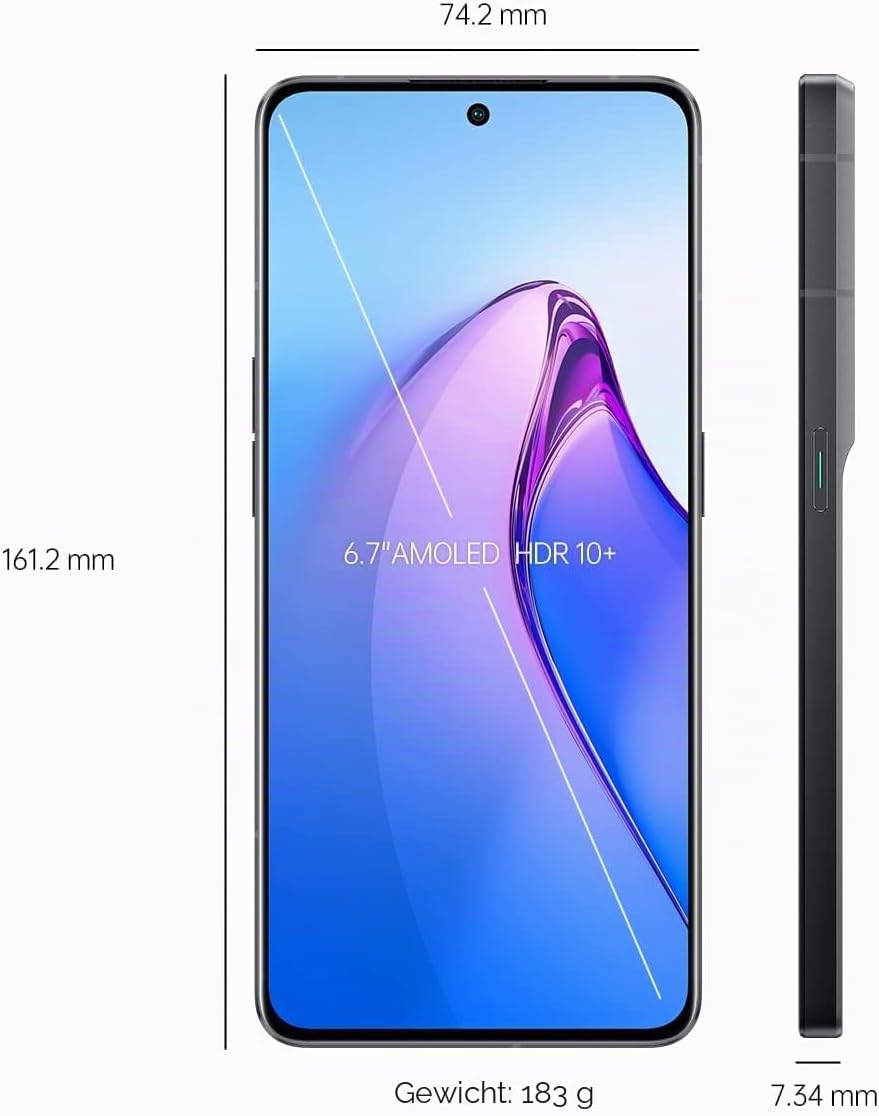 OPPO Reno8 Pro Smartphone, MediaTek Dimensity 8100-MAX 5G, 6,7 Zoll (17 cm) 120 Hz AMOLED-Bildschirm