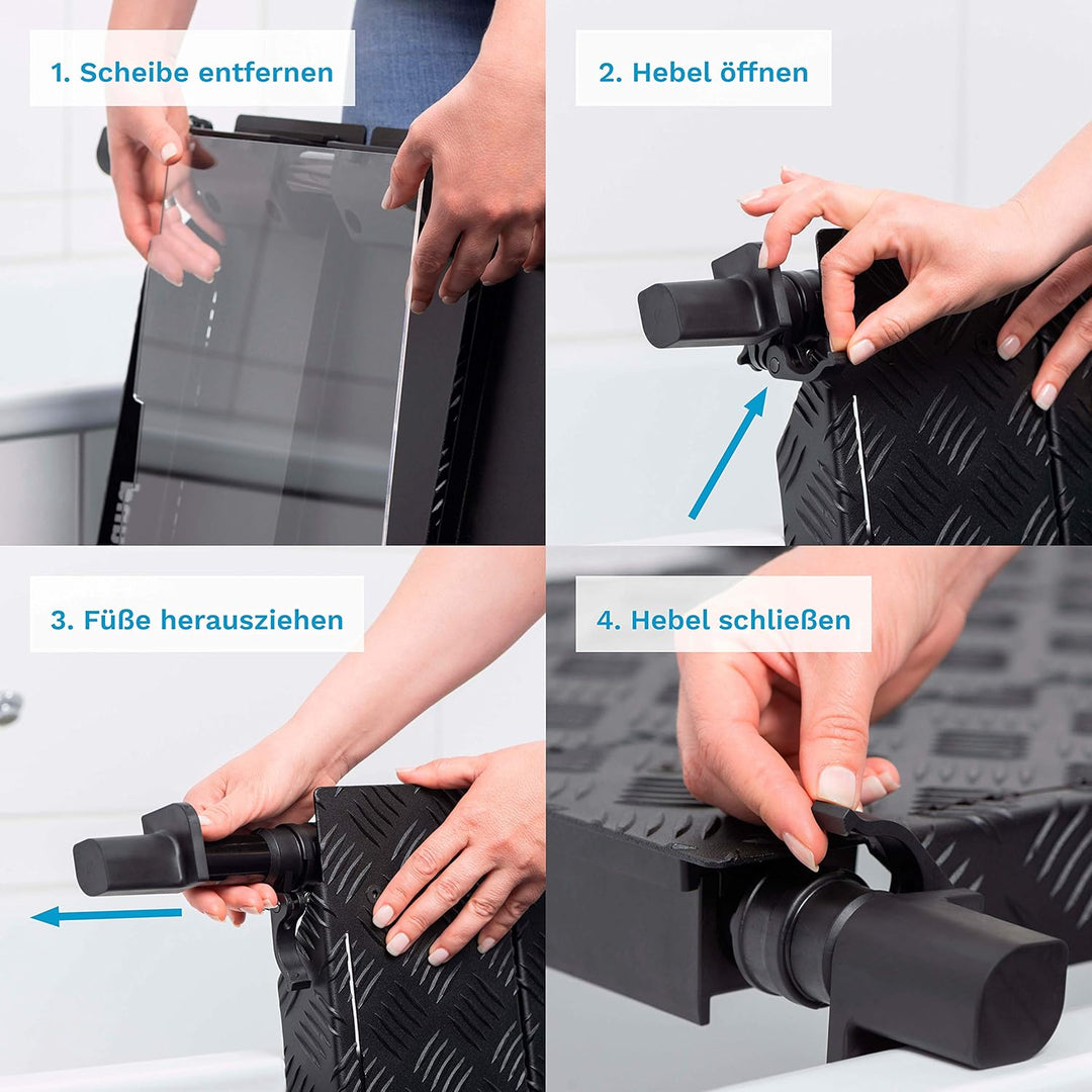DogShower - Aus Aluminium - Hundedusche für Ihre Badewanne zur optimalen Pflege Ihres Hundes Hundehy