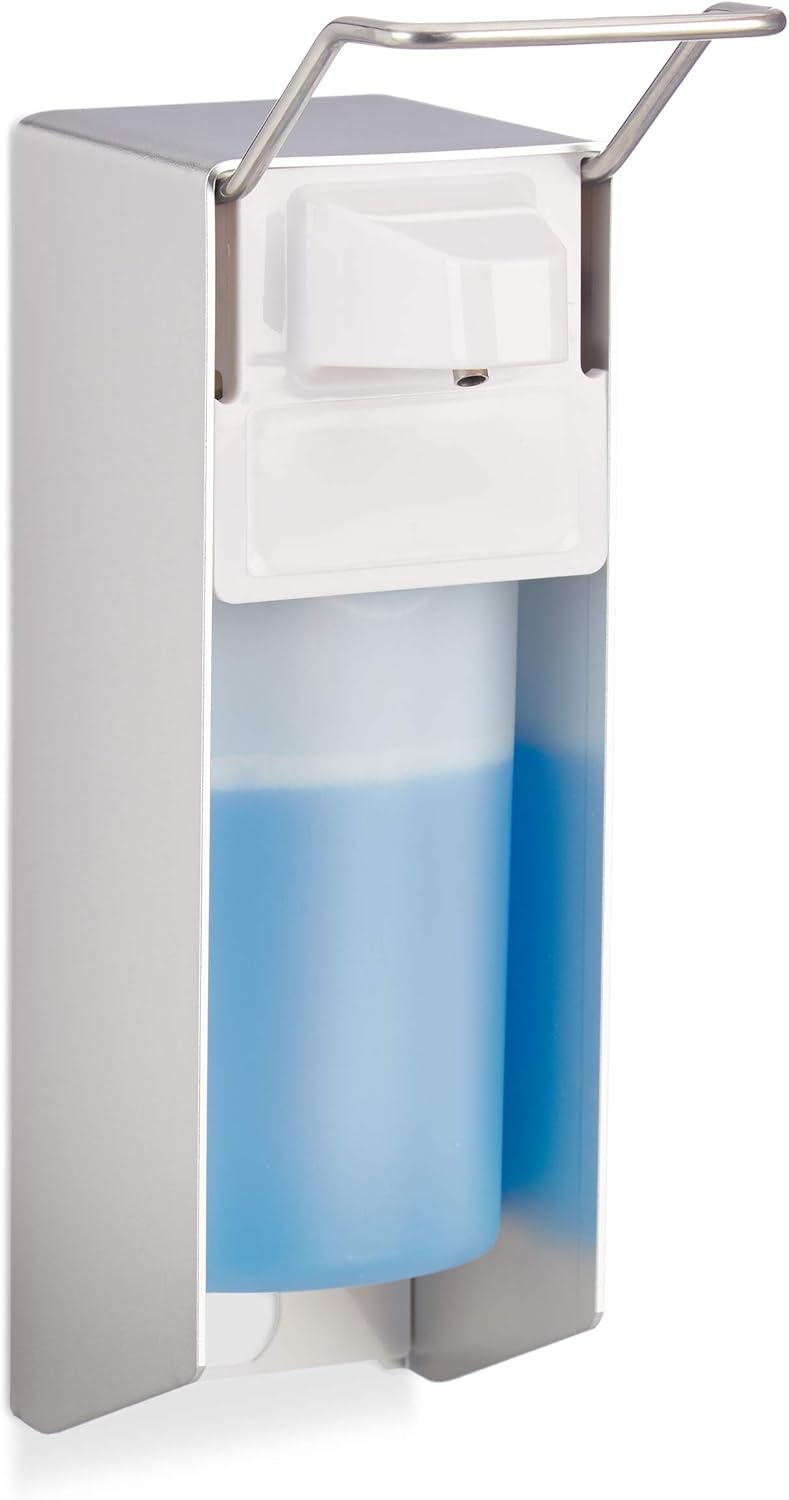 Jofel AH33000 - HANDTUCHSPENDER Z-FALZ AZUR WEISS & Relaxdays Eurospender 500 ml, Seifenspender Wand