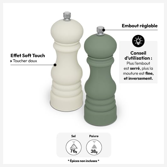 5five - 2 gewürzmühlen "sensia" 14,5cm