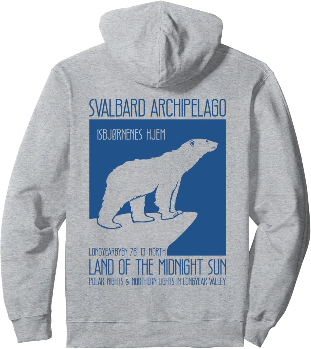 Svalbard Norway Polar Bear - Longyearbyen Spitsbergen Bears Pullover Hoodie