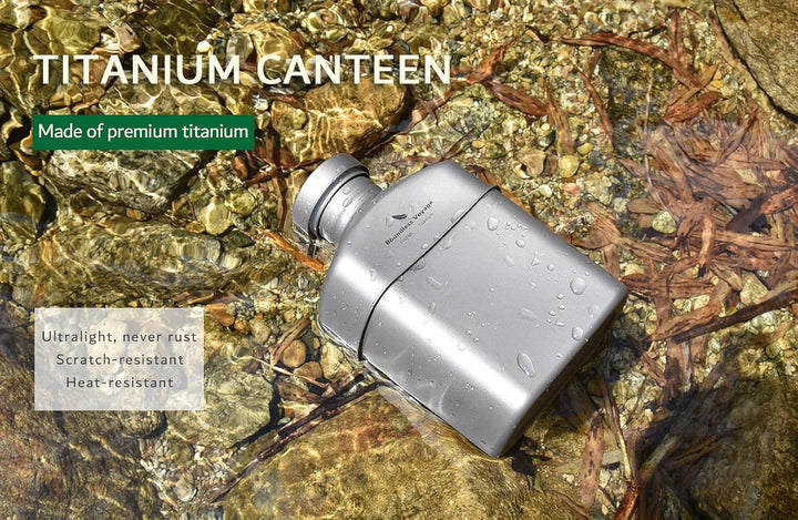 iBasingo Titan Feldflasche Camping Kochgeschirr Becher Militär Wasserflasche Outdoor Kantine Tassen