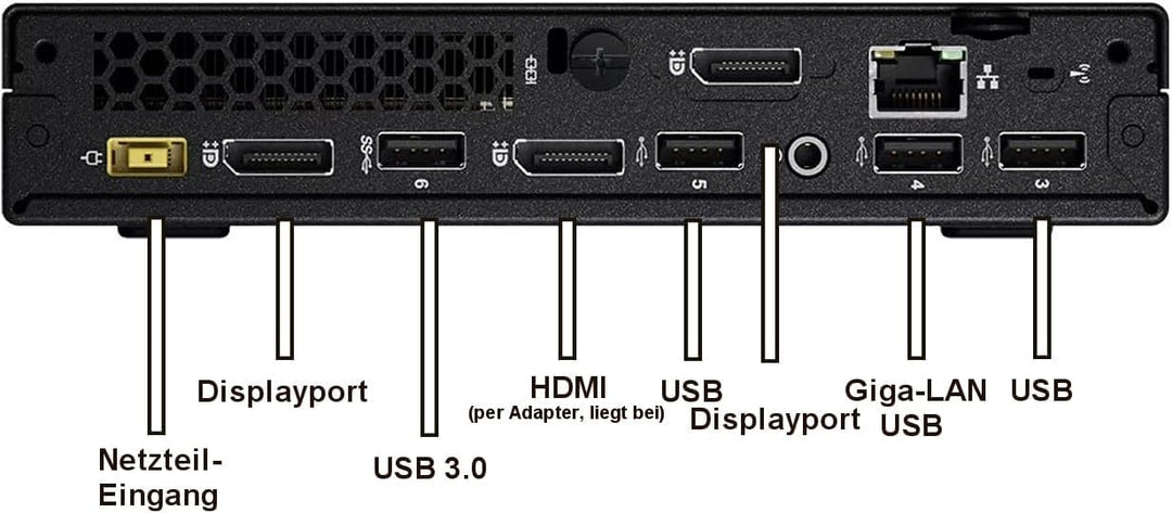 Lenovo ThinkCentre M715q Mini PC Business Office Multimedia Computer mit 3 Jahren Garantie! - AMD Ry