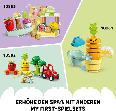 LEGO 10984 DUPLO My First Biogarten Bausteine-Box, Lernspielzeug für Kleinkinder ab 1,5 Jahren, mit