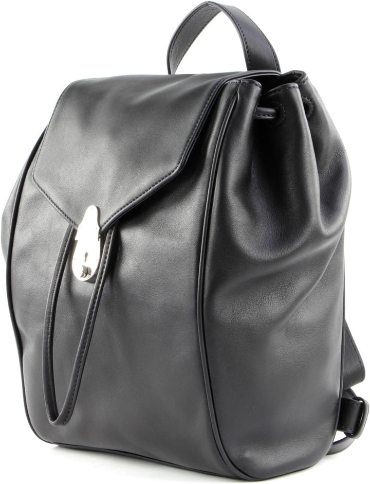 Calvin Klein CK Drawstring Backpack with Flap M Black