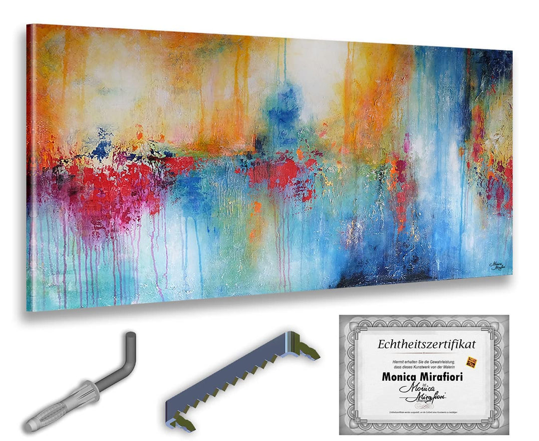 Monica Mirafiori I 100% HANDGEMALT I Gemälde Fantastisch 100x50cm | Gemälde Handgemalt | Acrylgemäld