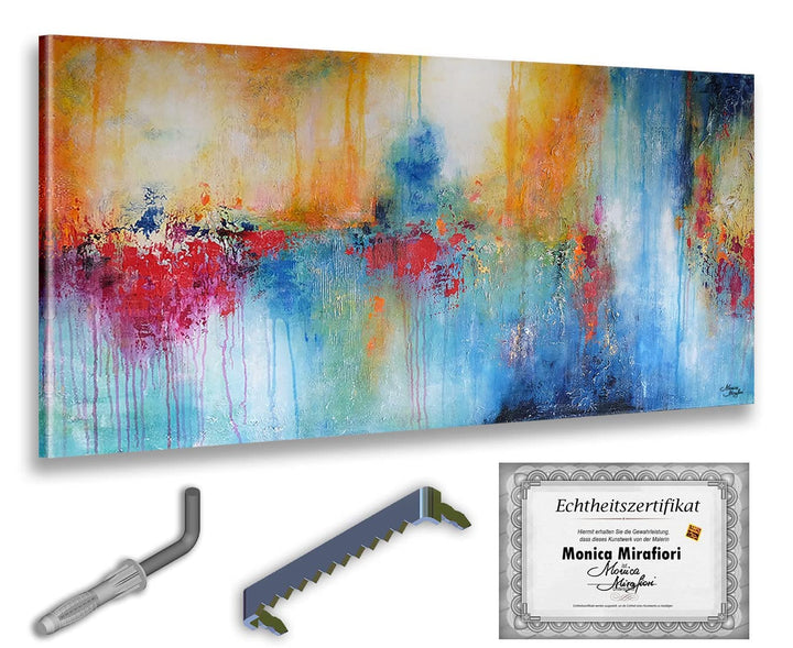 Monica Mirafiori I 100% HANDGEMALT I Gemälde Fantastisch 100x50cm | Gemälde Handgemalt | Acrylgemäld
