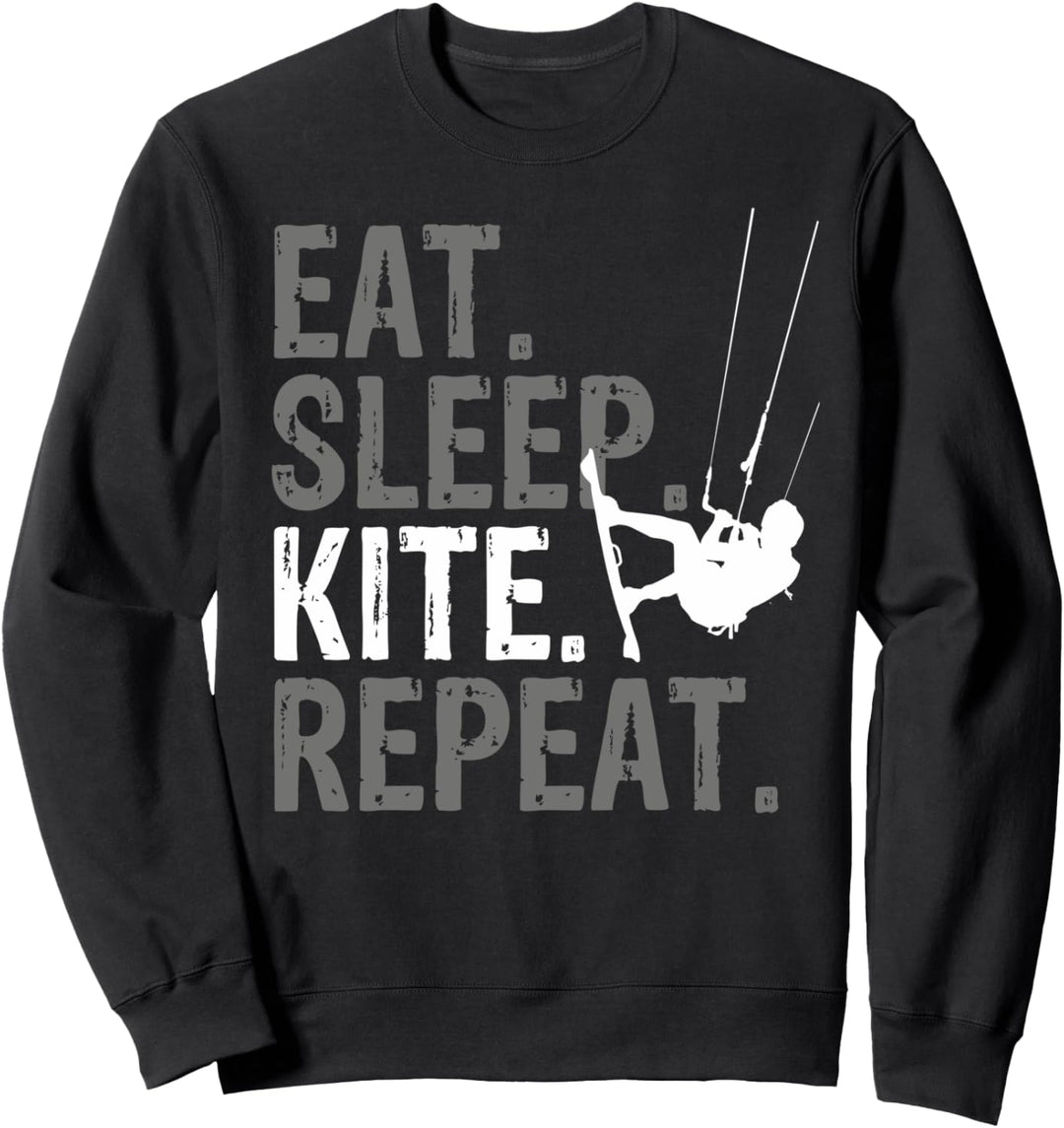 Eat Sleep Kite Repeat - Kitesurf Sweatshirt