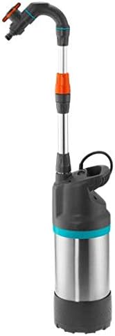Gardena 01766-61 Regenfasspumpe 4700/2 inox automatic, Silber;schwarz;türkis;orange;
