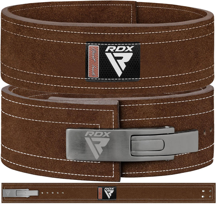 RDX 4” Gewichthebergürtel Hebelschnalle Leder, 10mm Genehmigt IPL USPA, Powerlifiting Trainingsgürte