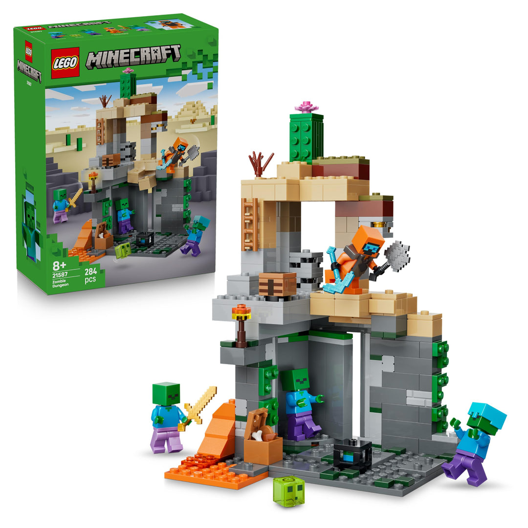 LEGO Minecraft Zombieverlies - Bauspielzeug für Rollenspiele - Minecraft-Spielset für Jungen und Mäd