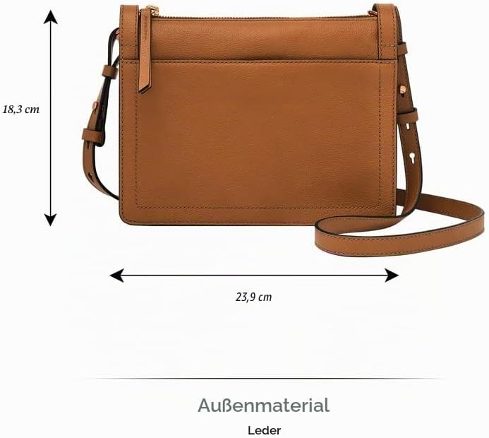 Fossil Damen Taryn Crossbody Brown, Brown