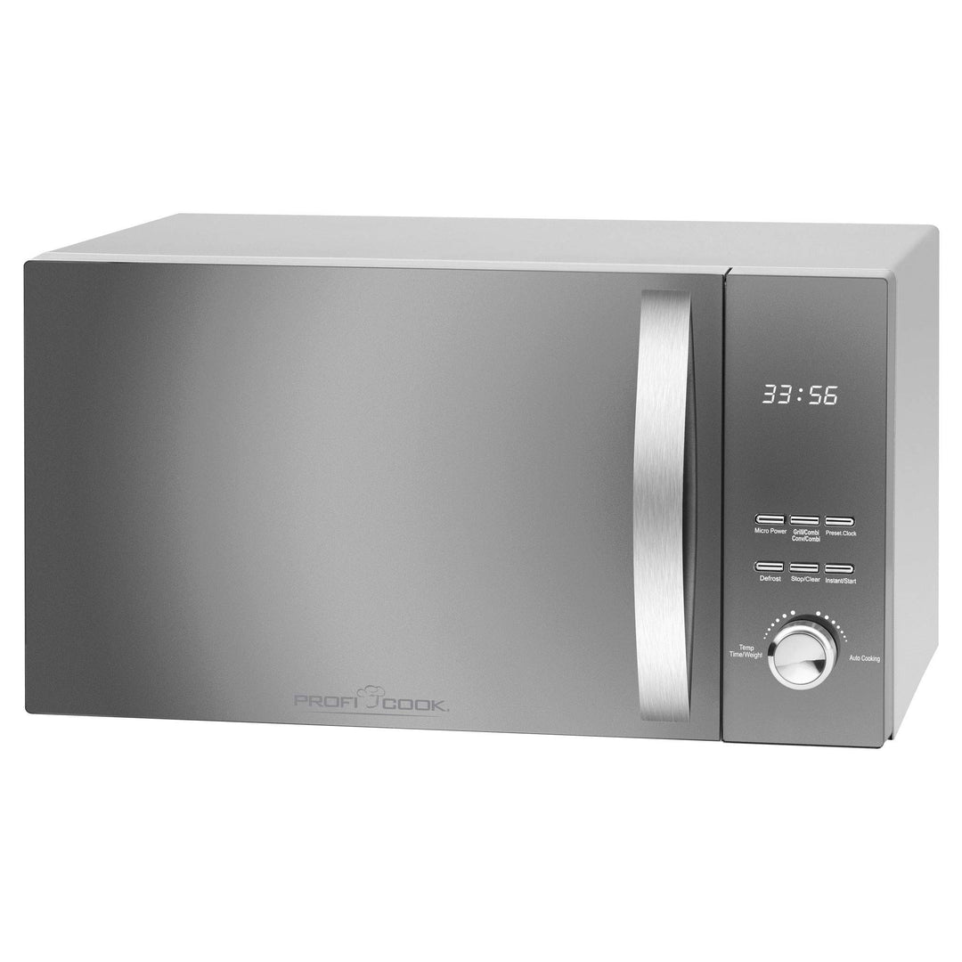 ProfiCook PC-MWG 1176 H, 3 in 1 Mikrowelle mit Heissluft und Grill, 23 Liter Garraum, 2300 Watt Heis