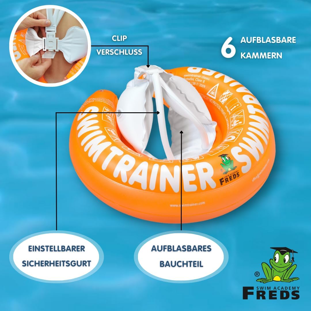 FREDS SWIM ACADEMY - Sets STR Orange + Pumpe, STR Orange + Pumpe