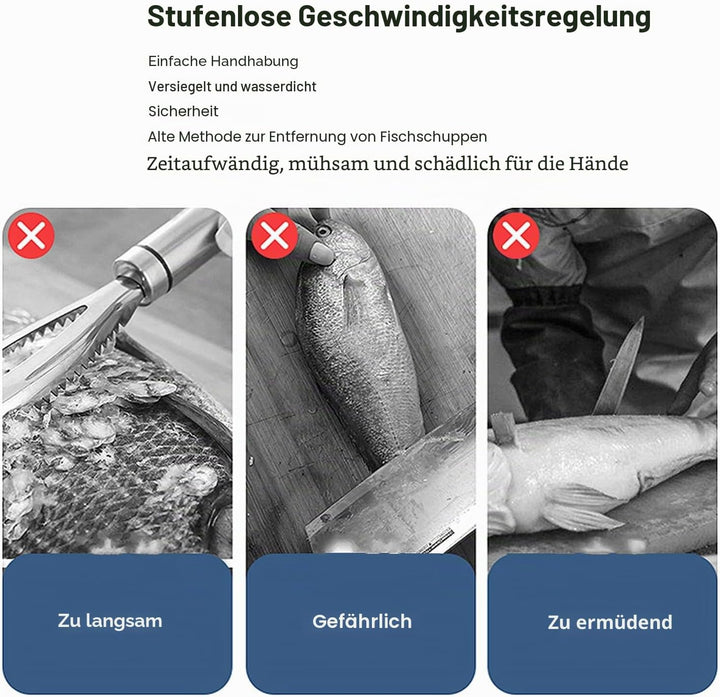 Leistungsstarker Elektrischer Fischentschupper, Fischschuppen-Entferner, Automatischer Elektrischer