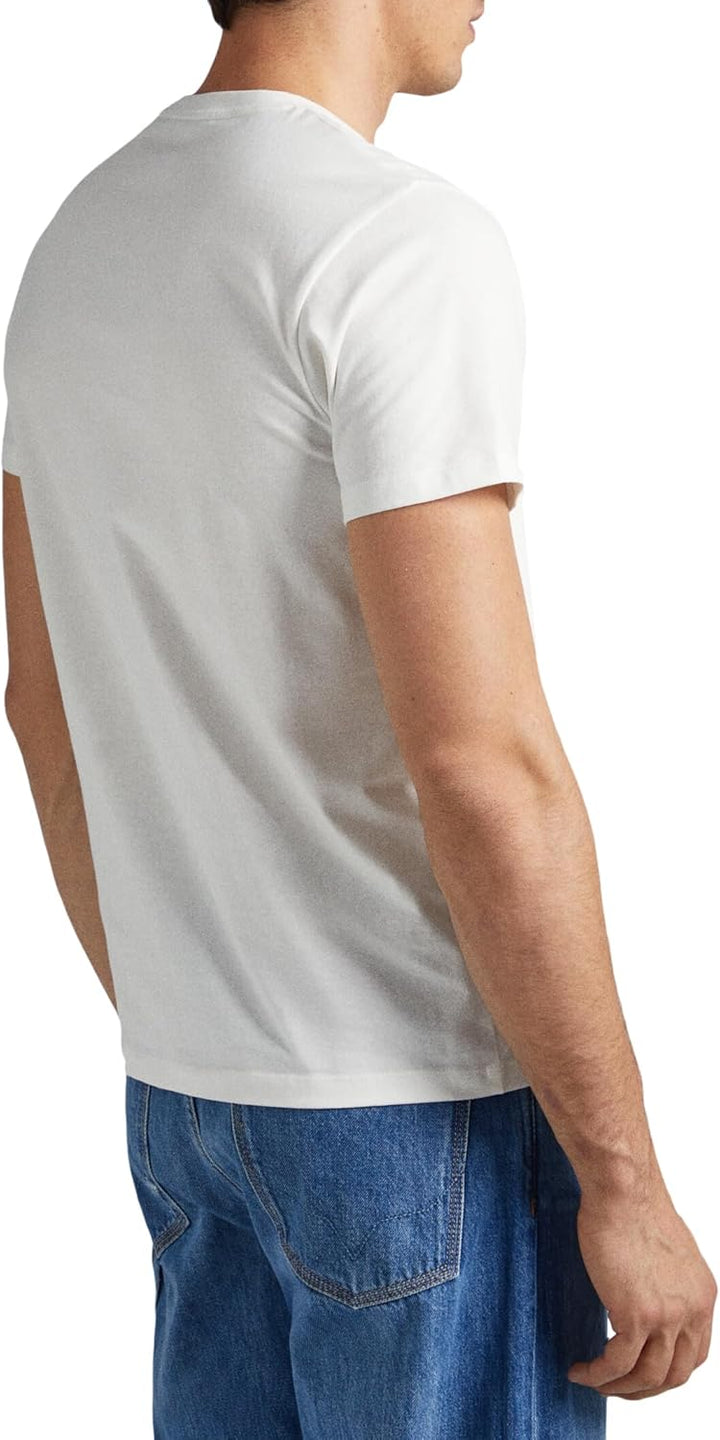 Pepe Jeans Herren Wilbur T-Shirt, XXL White (Off White)